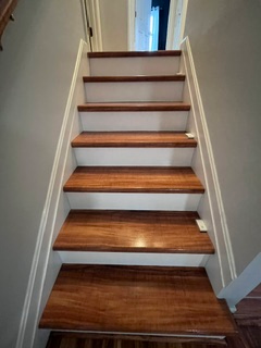 Clean stairs maintained during recurring home cleaning in Bel Air MD