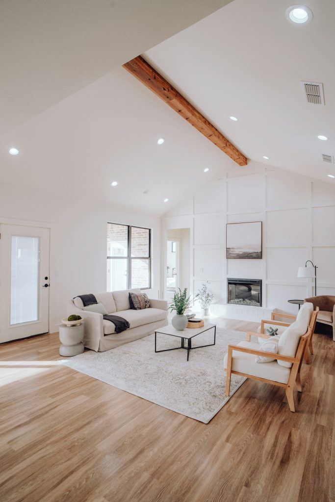 Bright clean living room for full-home reset cleaning in Bel Air MD