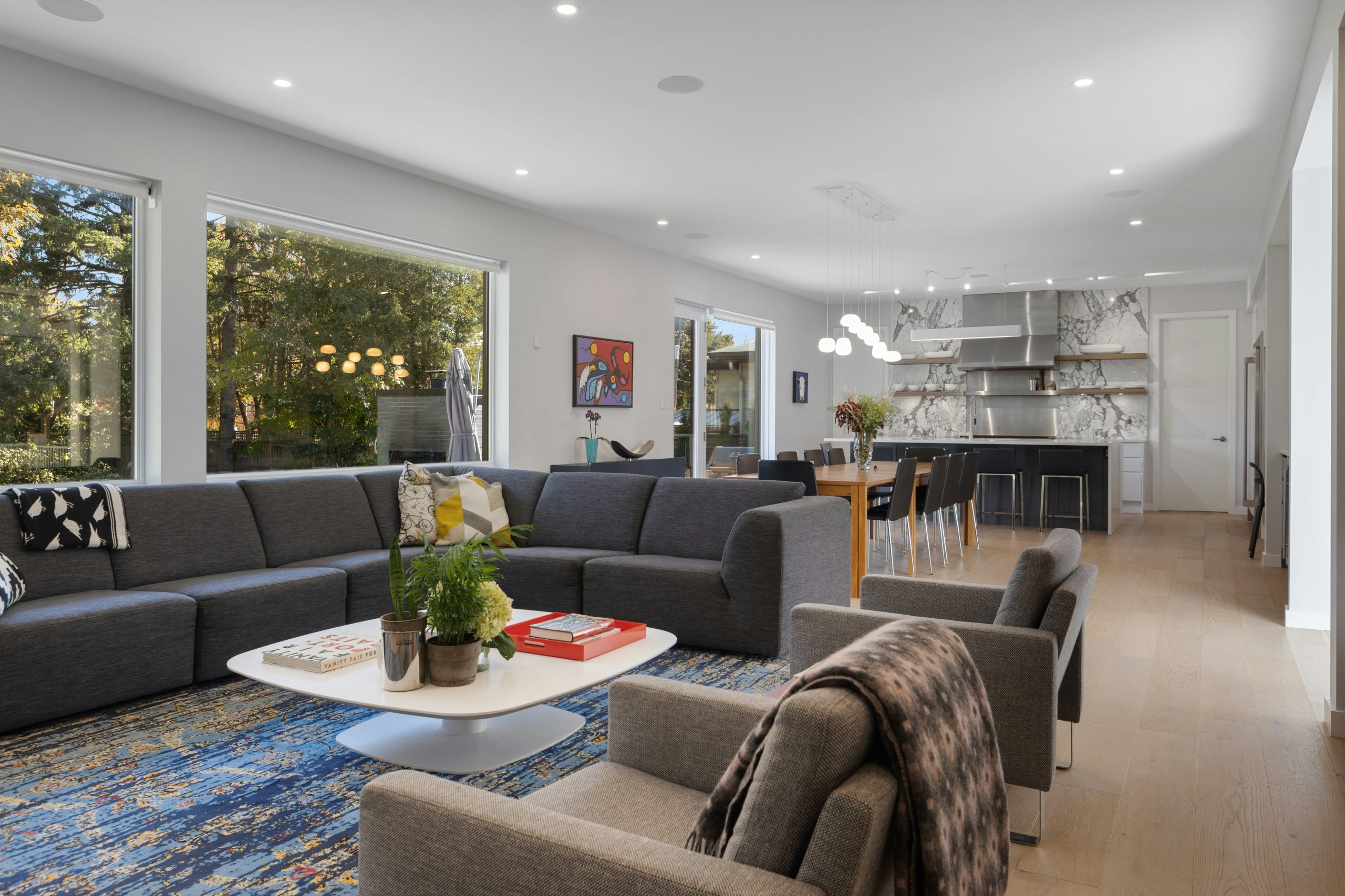 Clean modern living room for bi-weekly house cleaning in Bel Air MD