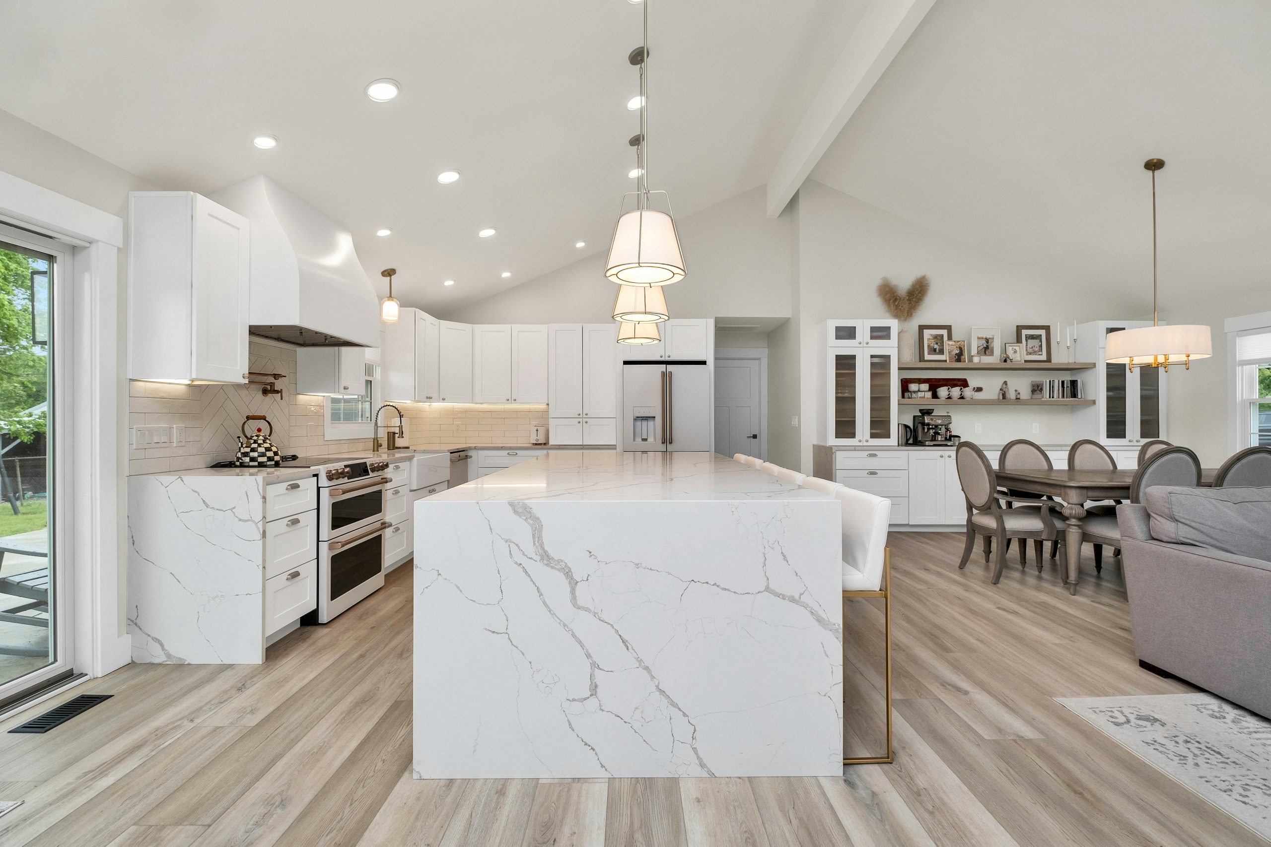 Bright modern kitchen representing house cleaning services in Bel Air MD
